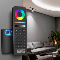 Пульт для светодиодной ленты DIM/CCT/RGB 4 канала HR03B черный, 12-24В 200шт ЧЗ