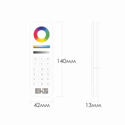 Пульт для светодиодной ленты DIM/CCT/RGB 4 канала HR03B черный, 12-24В 200шт ЧЗ