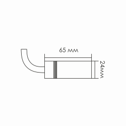 КОЛИБРИ трековый ввод питания 220V чёрный, 100 шт/кор ЧЗ