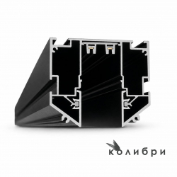 КОЛИБРИ трековый профиль ПОД ГАРПУН 220V чёрный, 1000*62*51 мм, 5 шт/кор (В)