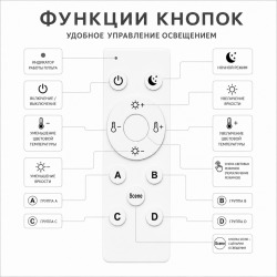 КОЛИБРИ Пульт для управления смарт системы белый, 200 шт